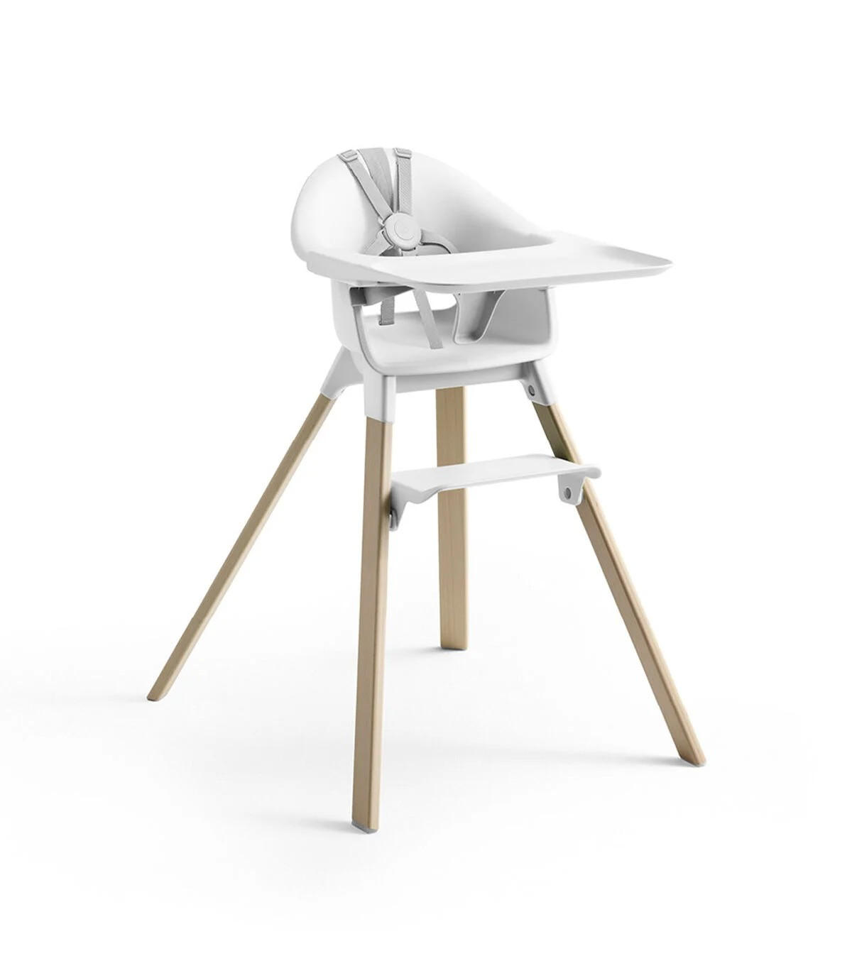 HOCHSTUHL Clikk  - Naturfarben/Weiß, LIFESTYLE, Holz/Kunststoff (69/56/82,5cm) - Stokke