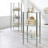 BADEZIMMERREGAL - Chromfarben/Klar, Design, Glas/Metall (38/75/28cm) - Xora BADEZIMMERREGAL - Chromfarben/Klar, Design, Glas/Metall (38/75/28cm) - Xora
