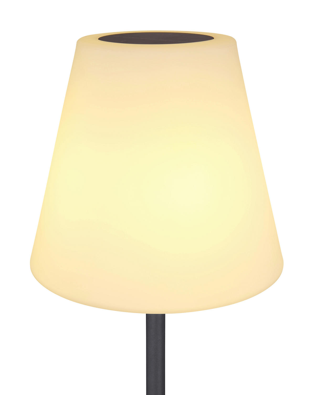SOLARLEUCHTE 34/150 cm   - Opal/Schwarz, Basics, Kunststoff/Metall (34/150cm) - Globo