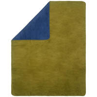 PĂTURĂ 150/200 cm  - verde închis/albastru, Basics, textil (150/200cm) - Novel