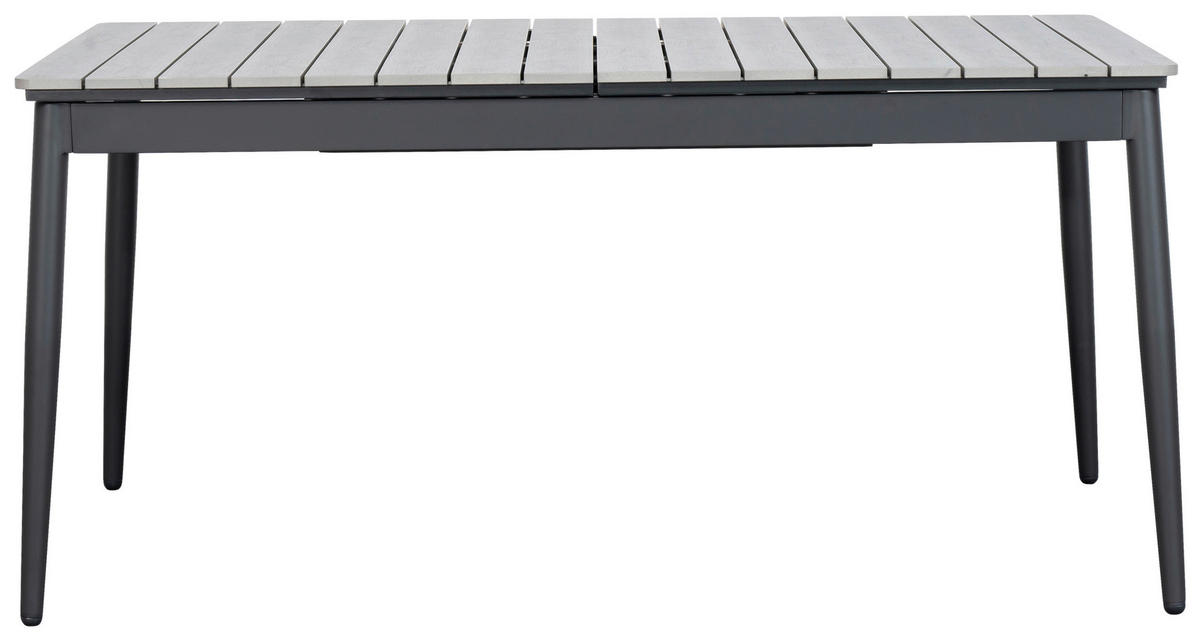 GARTENTISCH 160-240/90/78 cm Metall, Kunststoff rechteckig  - Anthrazit/Grau, MODERN, Kunststoff/Metall (160-240/90/78cm) - Ambia Garden