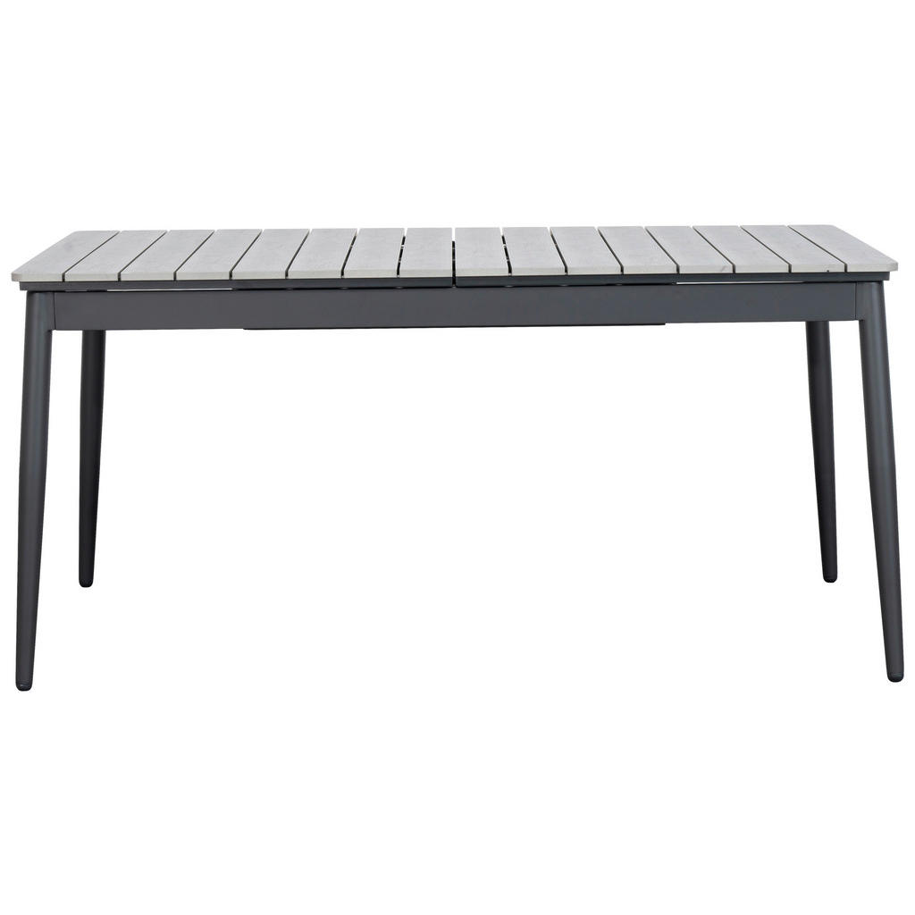 Thumbnail - Ambia Garden Gartentisch, Anthrazit, Grau, Metall, Kunststoff, rechteckig, konisch, 90x78x160-240 cm, ausziehbar, Garten...