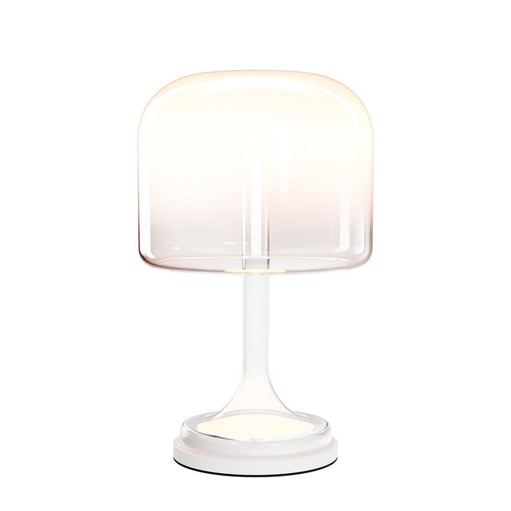 LED-TISCHLEUCHTE - Weiß Hochglanz, Design, Glas/Metall (26/42cm) - MAYTONI