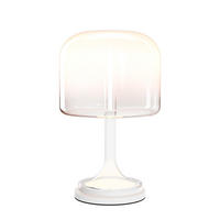 LED-TISCHLEUCHTE - Weiß Hochglanz, Design, Glas/Metall (26/42cm) - MAYTONI