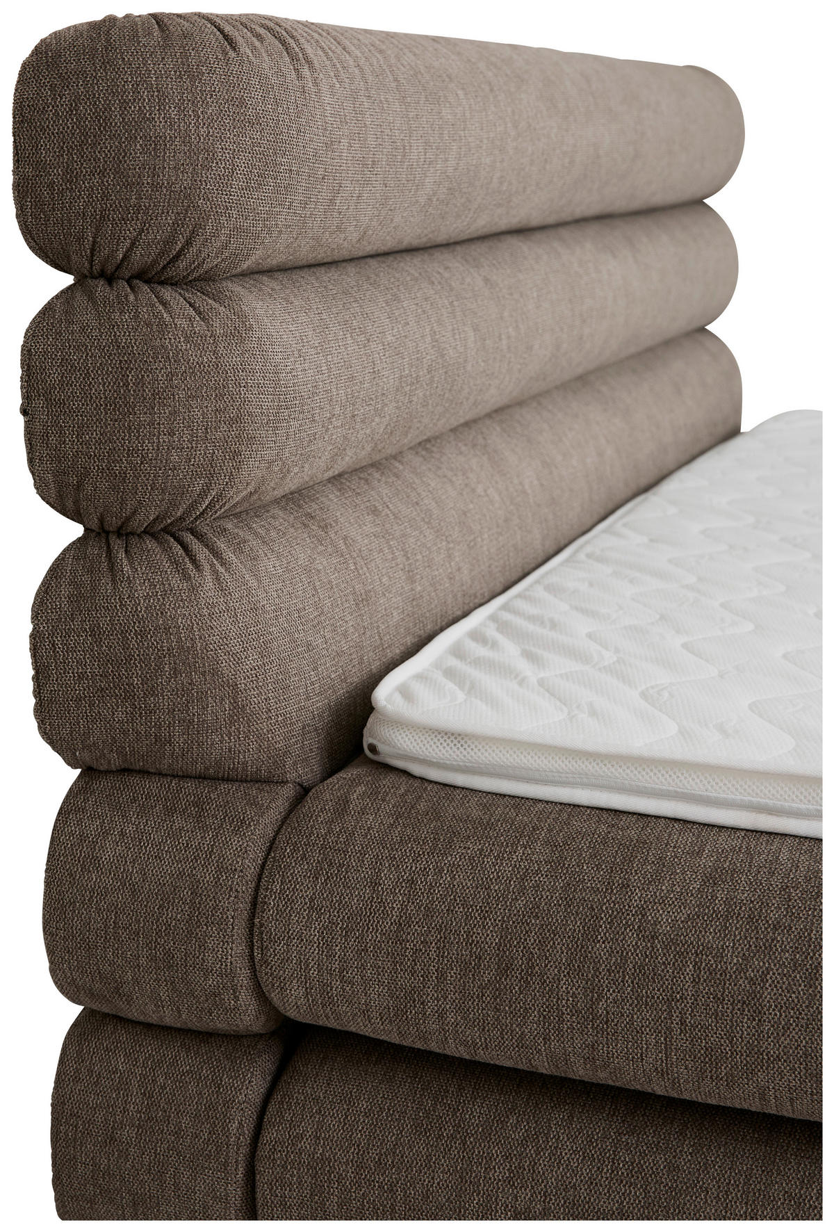 BOXSPRINGBETT 160/200 cm,  in Braun, Bettkasten, Topper, Matratzen, H3 = fest  - Schwarz/Braun, Design, Kunststoff/Textil (160/200cm) - Tom Tailor