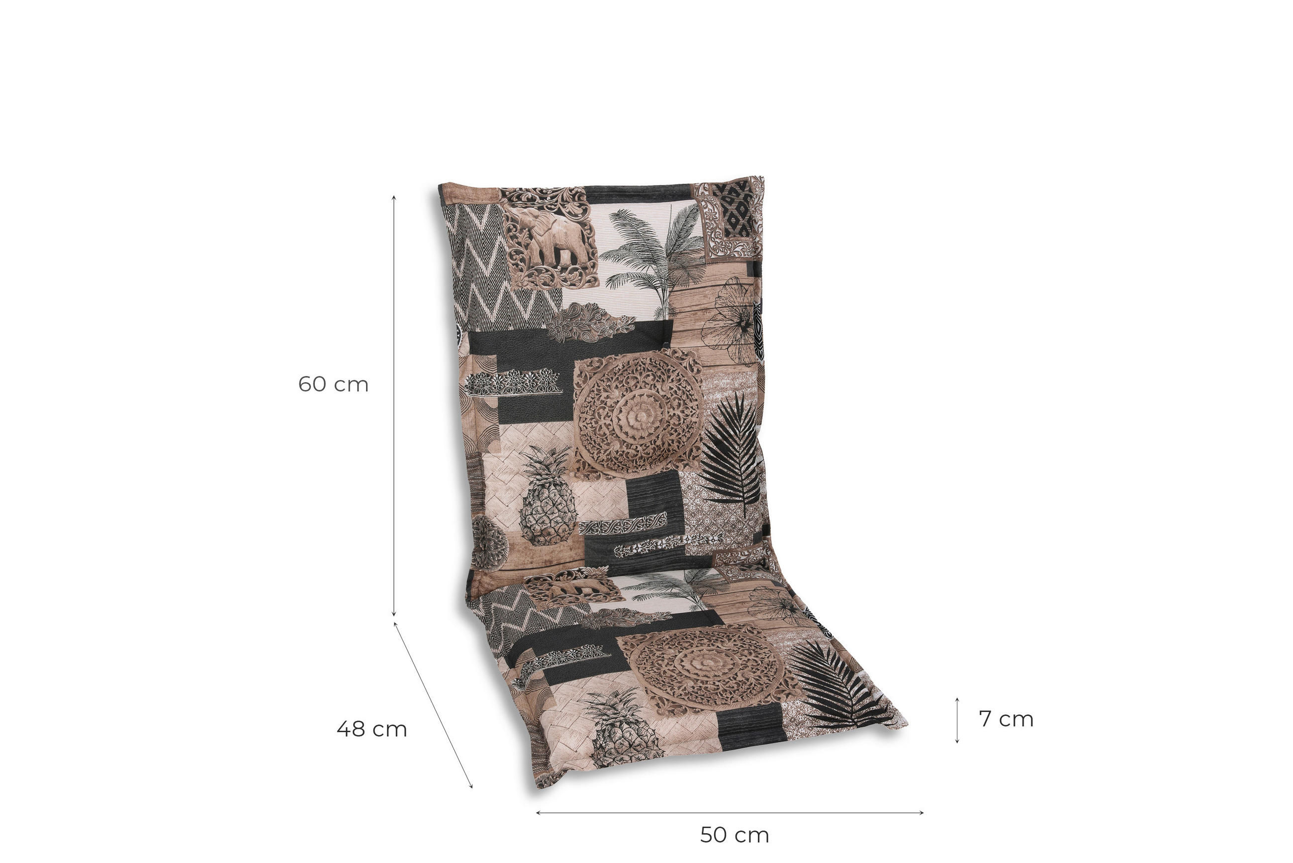 SESSELAUFLAGENSET Federn  - Beige, Basics, Textil (50/7/110cm)