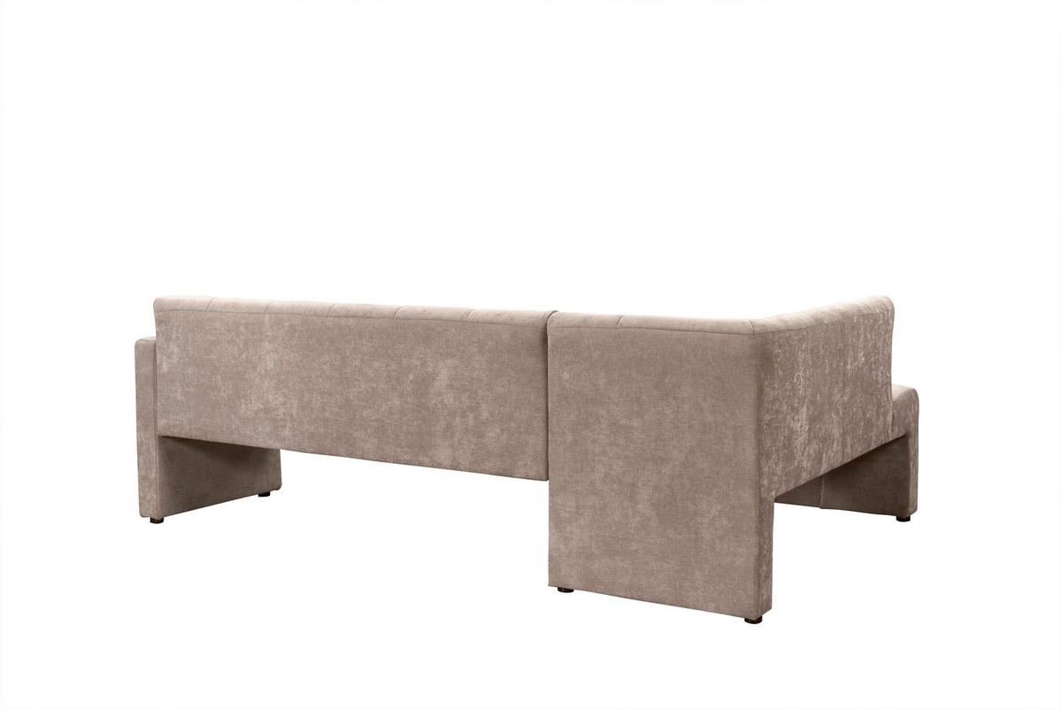 KLUPA KUTNA  bež  drvo, tekstil, drvni materijal      - bež/crna, Moderno, drvni materijal/drvo (245/157cm) - Livetastic