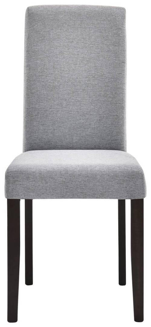 STUHL in Holz, Textil Schwarz, Hellgrau  - Hellgrau/Schwarz, KONVENTIONELL, Holz/Textil (43,5/94/59cm) - Cantus