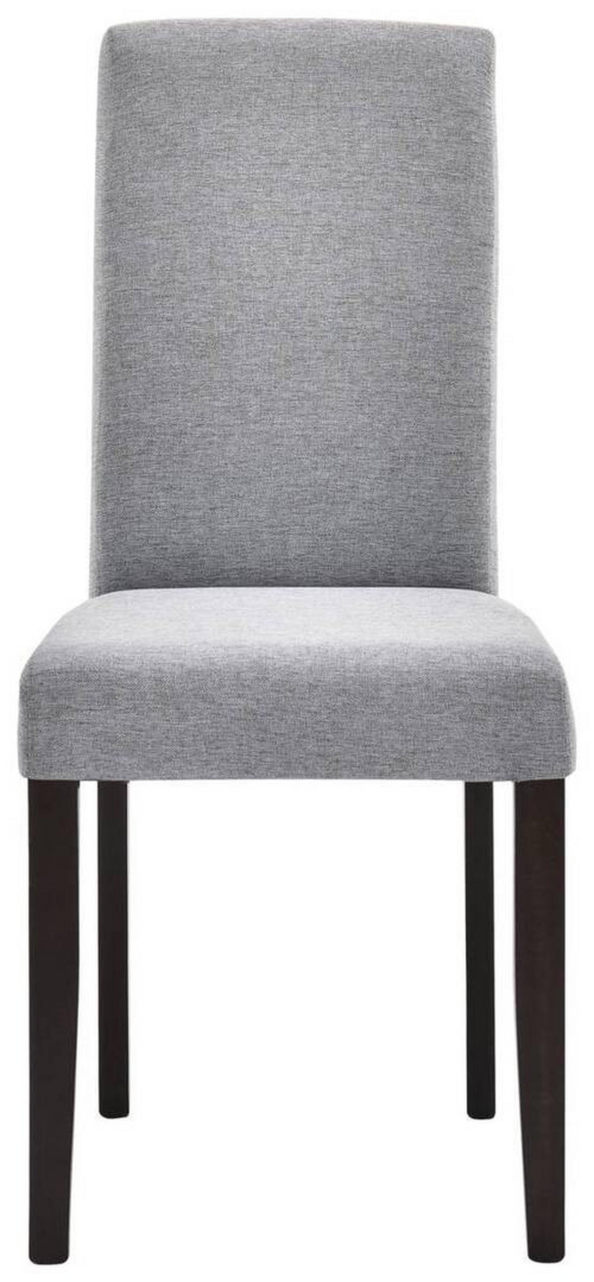 STUHL in Holz, Textil Schwarz, Hellgrau  - Hellgrau/Schwarz, KONVENTIONELL, Holz/Textil (43,5/94/59cm) - Cantus