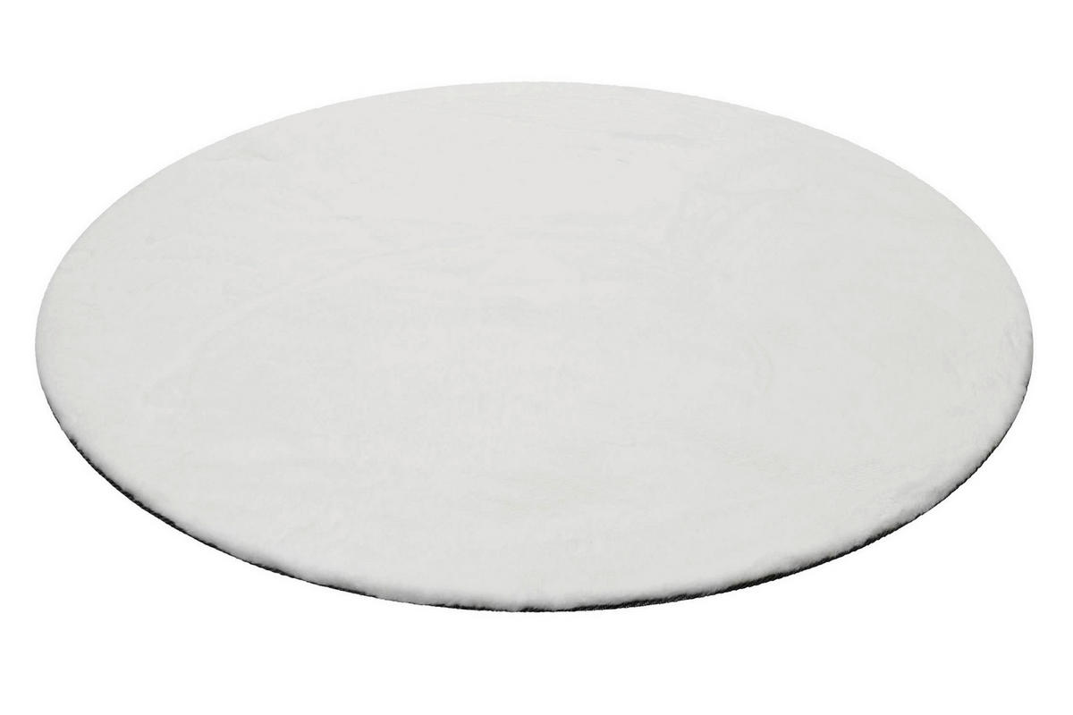 HOCHFLORTEPPICH 100/100 cm ESP-4377-18 Weiß  - Weiß, KONVENTIONELL, Textil (100/100cm) - Esprit