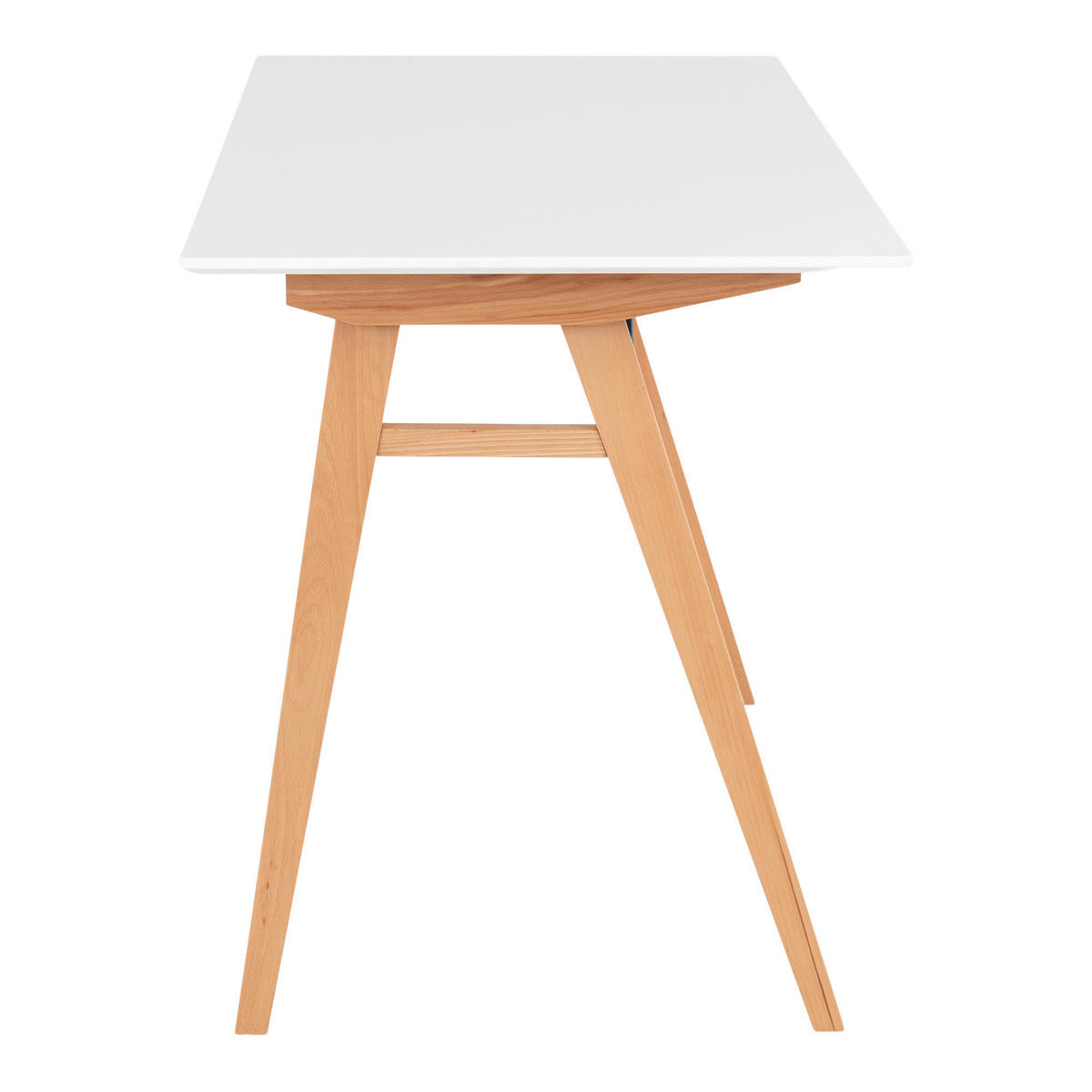 SKRIVBORD  i vit, ek Bianco  - vit/ek Bianco, Modern, trämaterial/trä (120/75/60cm) - MID.YOU