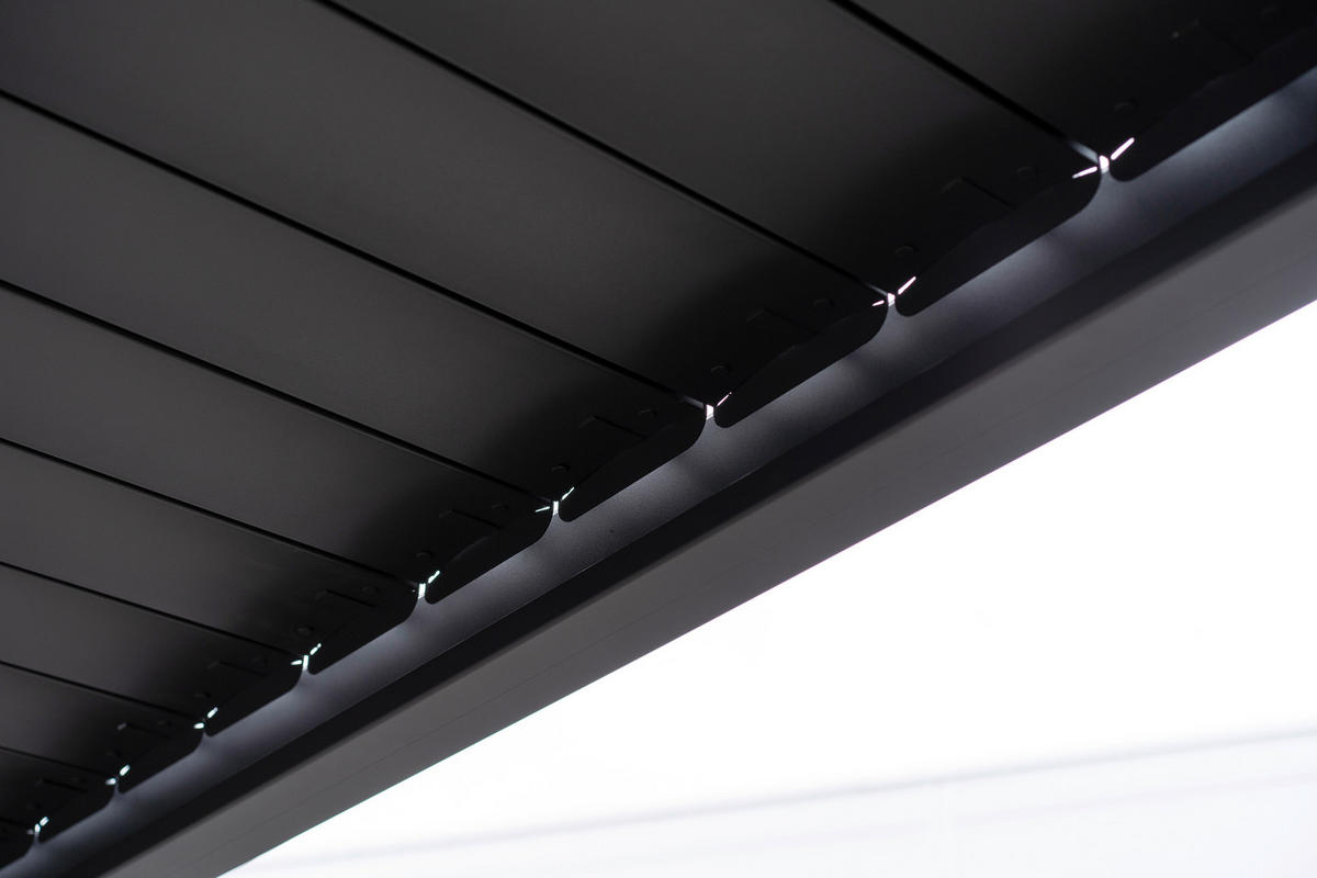 PERGOLA velikost: 360/255/300 cm - antracitová, Basics, kov (360/255/300cm) - WEIDE