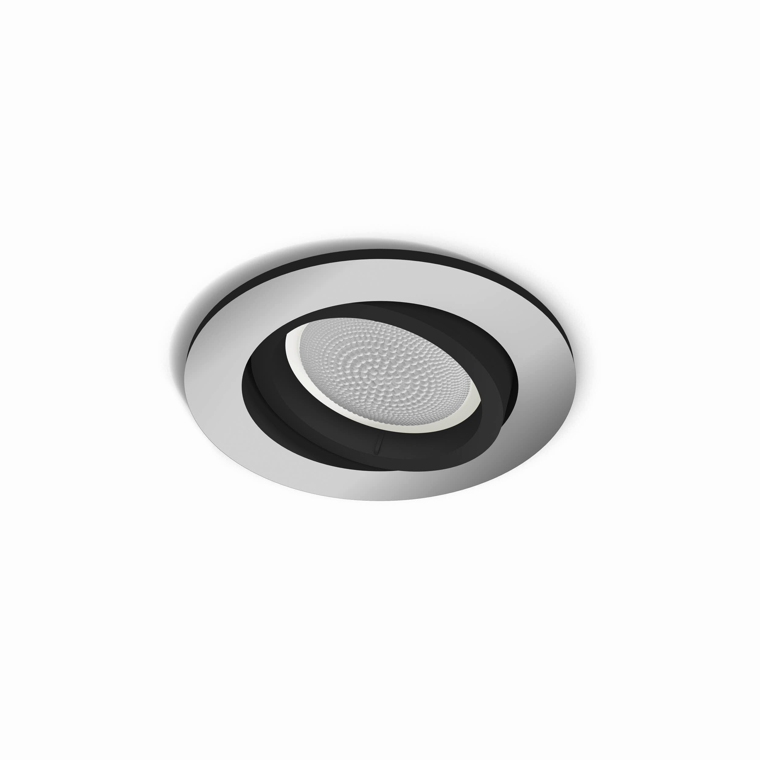 LED-SPOTKOPF 9/10/9 cm   - Silberfarben, Basics, Kunststoff (9/10/9cm) - Philips HUE