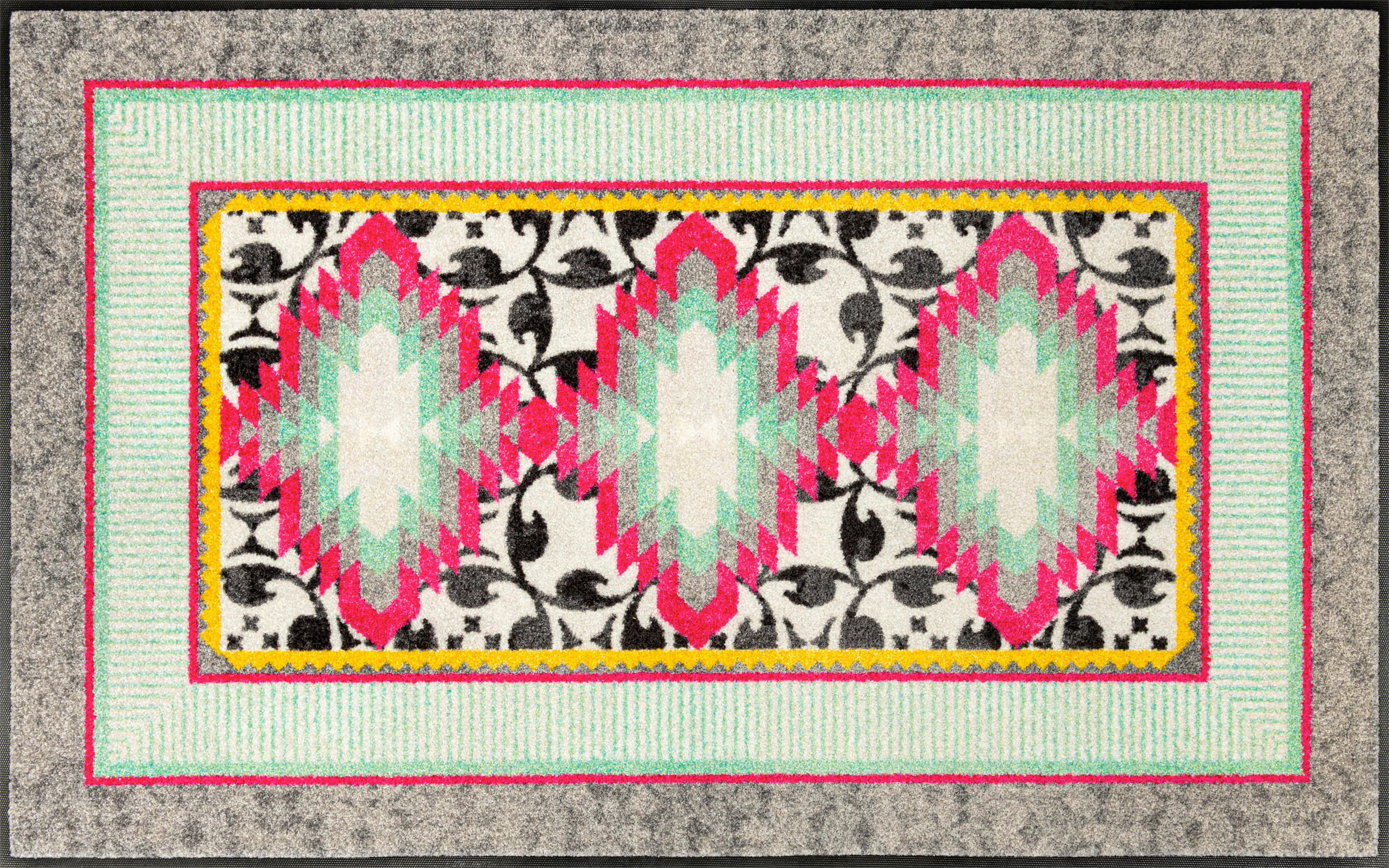 LÄUFER 75/120 cm Tribal Pop  - Multicolor, Basics, Kunststoff/Textil (75/120cm) - wash+dry