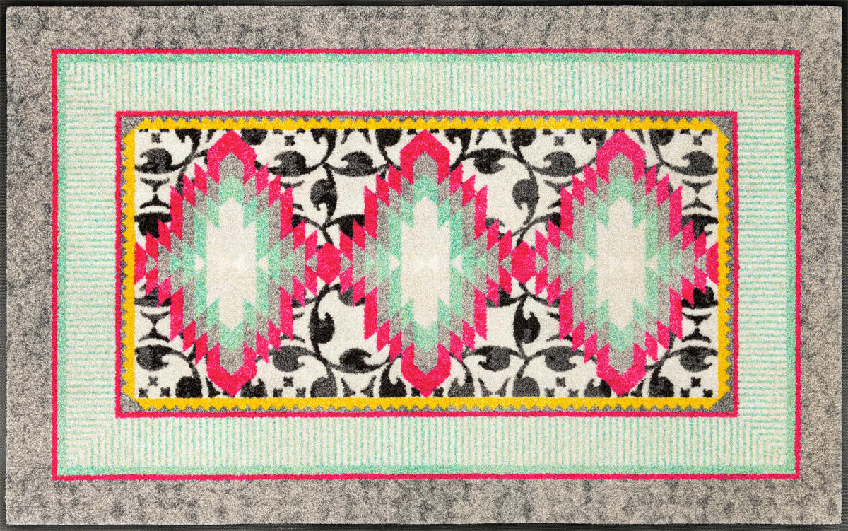 LÄUFER 75/120 cm Tribal Pop  - Multicolor, Basics, Kunststoff/Textil (75/120cm) - wash+dry