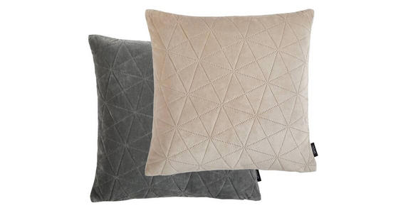 KISSENHÜLLE ANJA 48/48 cm - Grau, Textil (48/48cm) - Novel
