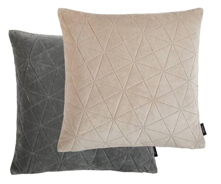 KISSENHÜLLE ANJA  - Taupe, Textil (48/48cm) - Novel