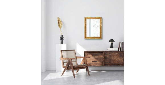 WANDSPIEGEL 55/70/3,5 cm  - Goldfarben, Trend, Glas/Holz (55/70/3,5cm) - Boxxx