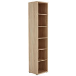 AKTENREGAL Sonoma Eiche  - Schwarz/Sonoma Eiche, Design, Holzwerkstoff/Kunststoff (43,9/215,2/40cm) - Voleo