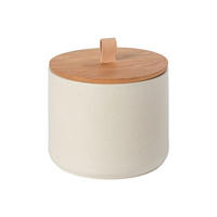 VORRATSDOSE PACIFICA 1.35 L  - Eichefarben/Creme, Basics, Keramik/Holz (15/14cm) - Costa Nova