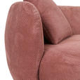 BIGSOFA Flachgewebe Rostfarben  - Rostfarben/Schwarz, KONVENTIONELL, Kunststoff/Textil (228/73/103cm) - Ambia Home
