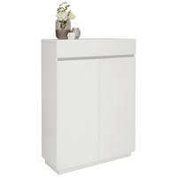 SCHUHSCHRANK Weiß  - Weiß, Design, Holzwerkstoff (90/123/35cm) - Xora