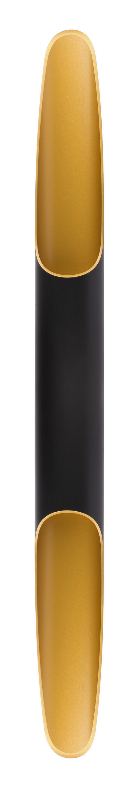 LED-WANDLEUCHTE 80/6/7 cm   - Goldfarben/Schwarz, Design, Metall (80/6/7cm)