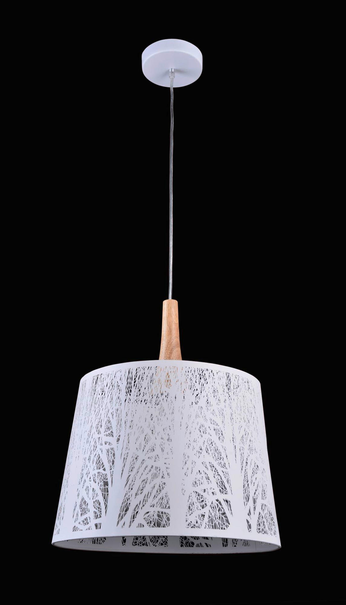 PENDELLEUCHTE 35/40 cm    - Weiss, Trend, Holz/Metall (35/40cm) - MAYTONI