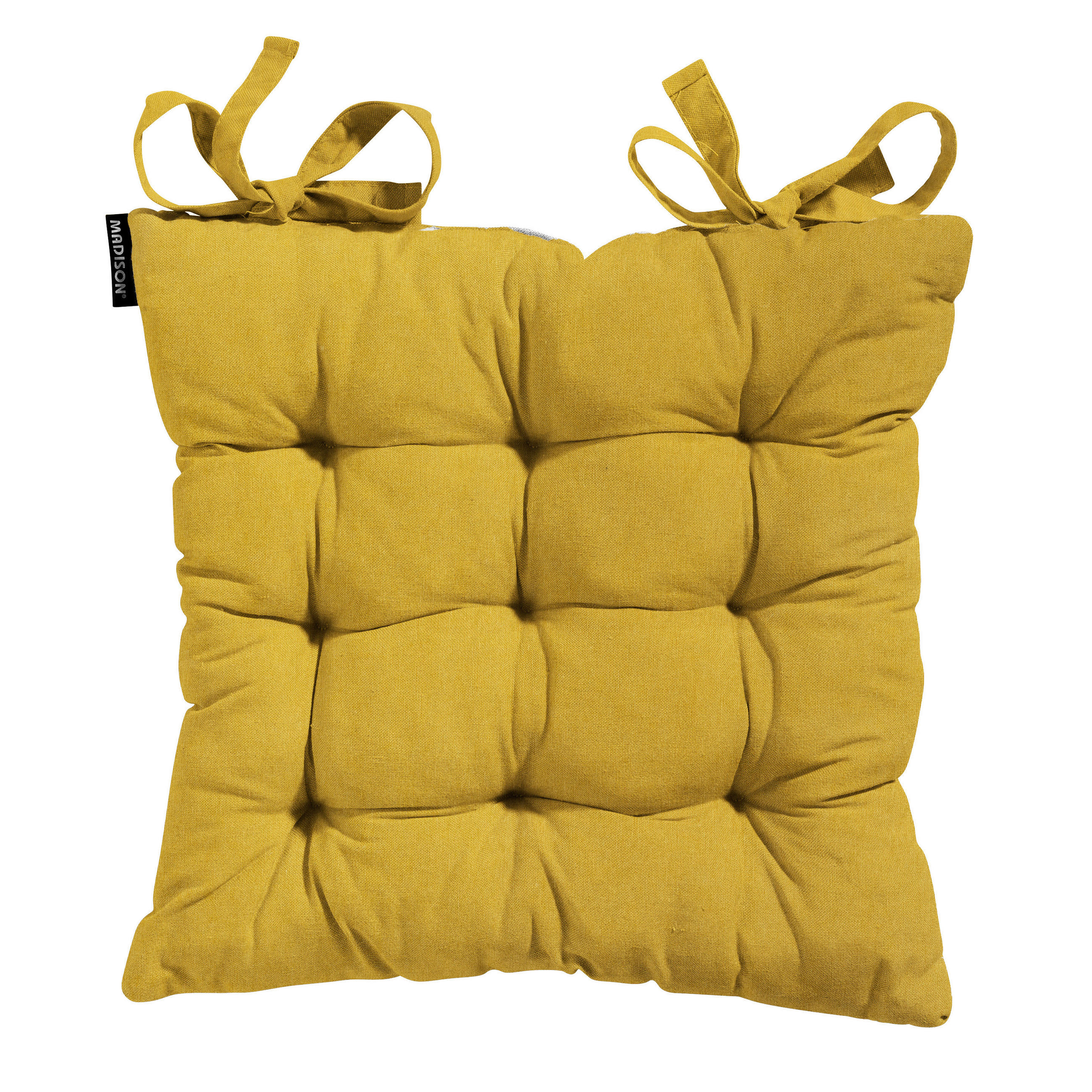 OUTDOOR-KISSEN Uni  - Senfgelb, Basics, Textil (46/46cm)