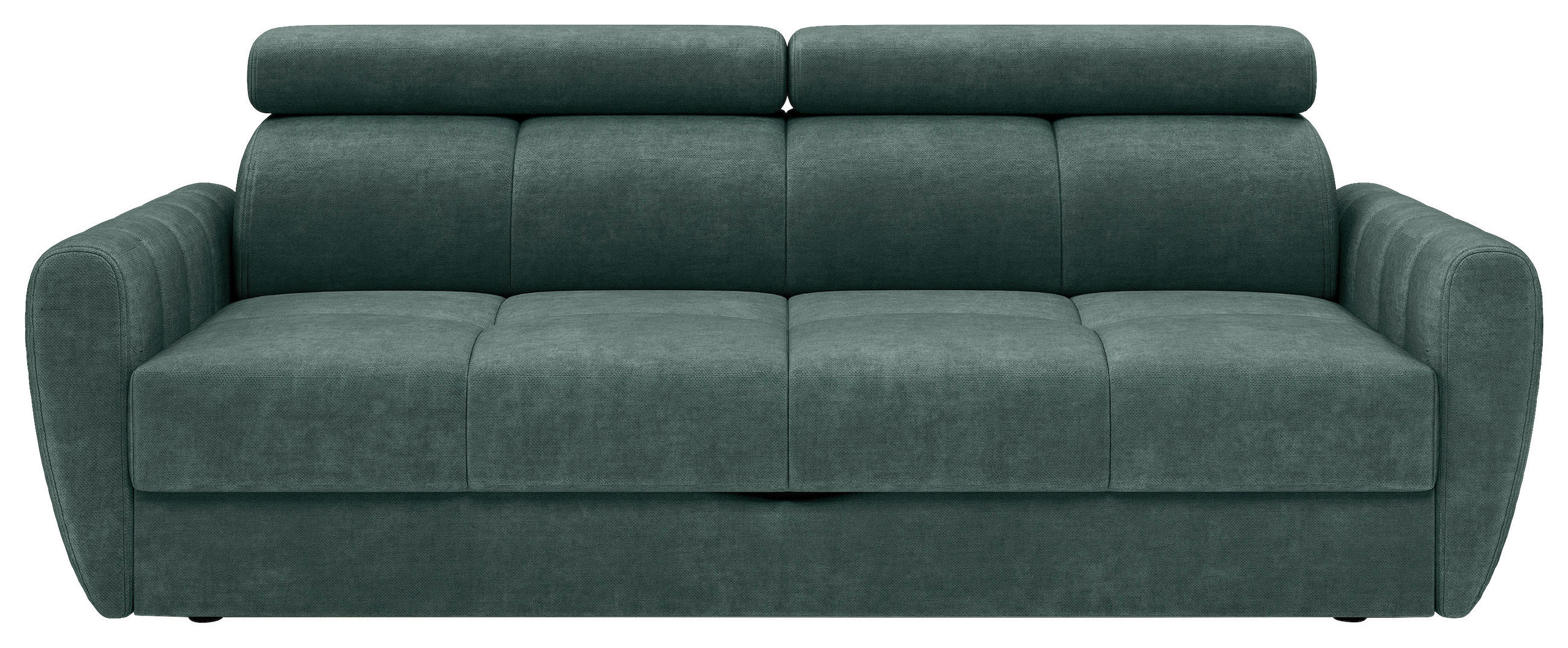 SCHLAFSOFA Flachgewebe Türkis  - Türkis/Schwarz, KONVENTIONELL, Textil/Metall (227/86-100/99cm) - Milino