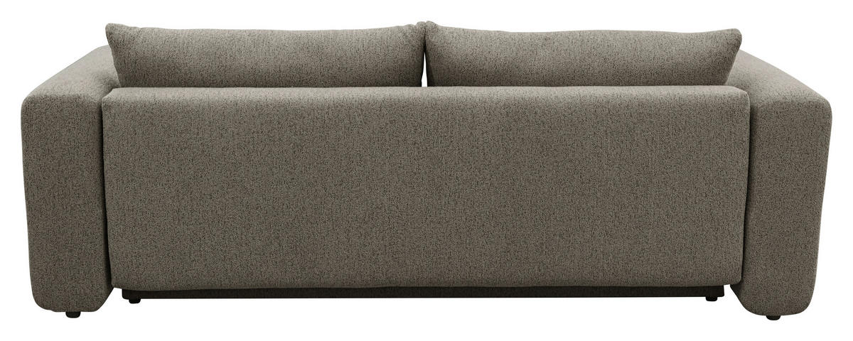 SCHLAFSOFA Flachgewebe Braun  inkl.  - Schwarz/Braun, MODERN, Kunststoff/Textil (248/94/109cm) - Carryhome