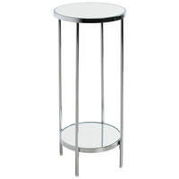 BEISTELLTISCH 28/28/66 cm Chromfarben rund  - Chromfarben, MODERN, Glas/Metall (28/28/66cm)