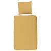 BETTWÄSCHE Uni Ocre Satin 135/200 cm  - Goldfarben, Basics, Textil (135/200cm)
