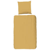 BETTWÄSCHE Uni Ocre Satin 135/200 cm  - Goldfarben, Basics, Textil (135/200cm)