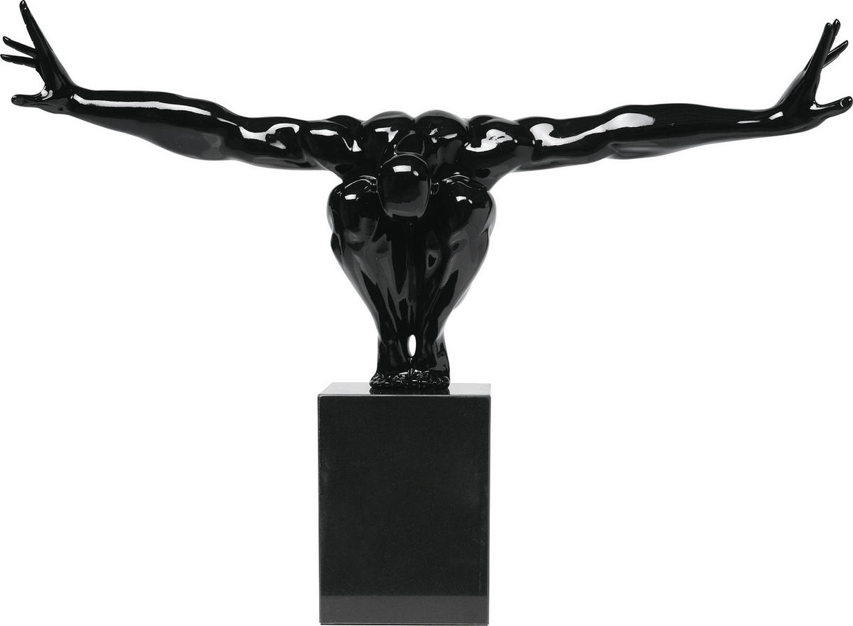 SKULPTUR - Schwarz, Design, Kunststoff/Stein (75/52/23cm) - Kare-Design