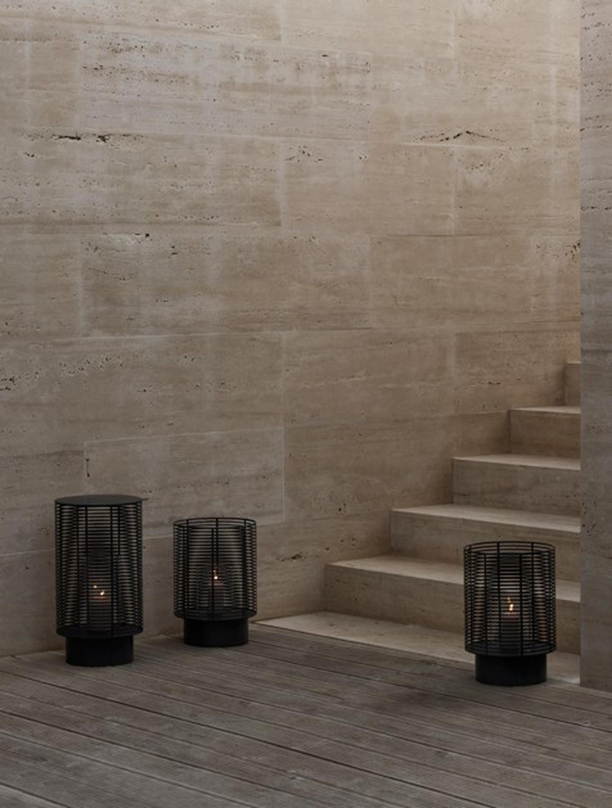 LATERNE - Dunkelgrau, Basics, Metall (26/37,5cm) - Blomus