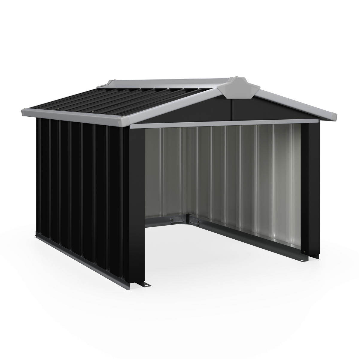 KLEINGARAGE 86/100/63,5 cm  - Anthrazit, MODERN, Metall (86/100/63,5cm) - Homezone