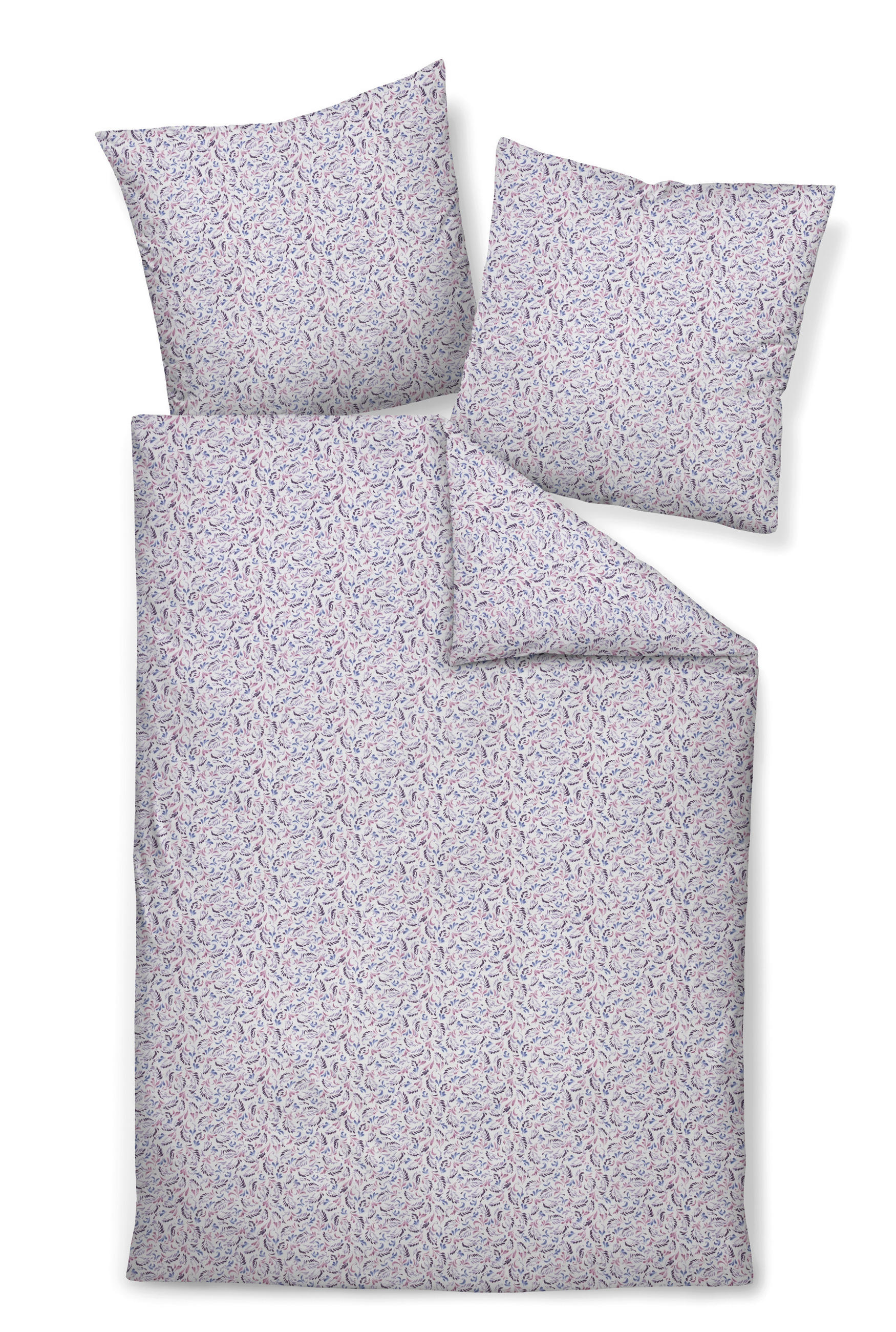 POSTELJNINA 135/200 cm bombažni flanel barve gozdnih sadežev  - barve gozdnih sadežev, Konvencionalno, tekstil (135/200cm) - Janine