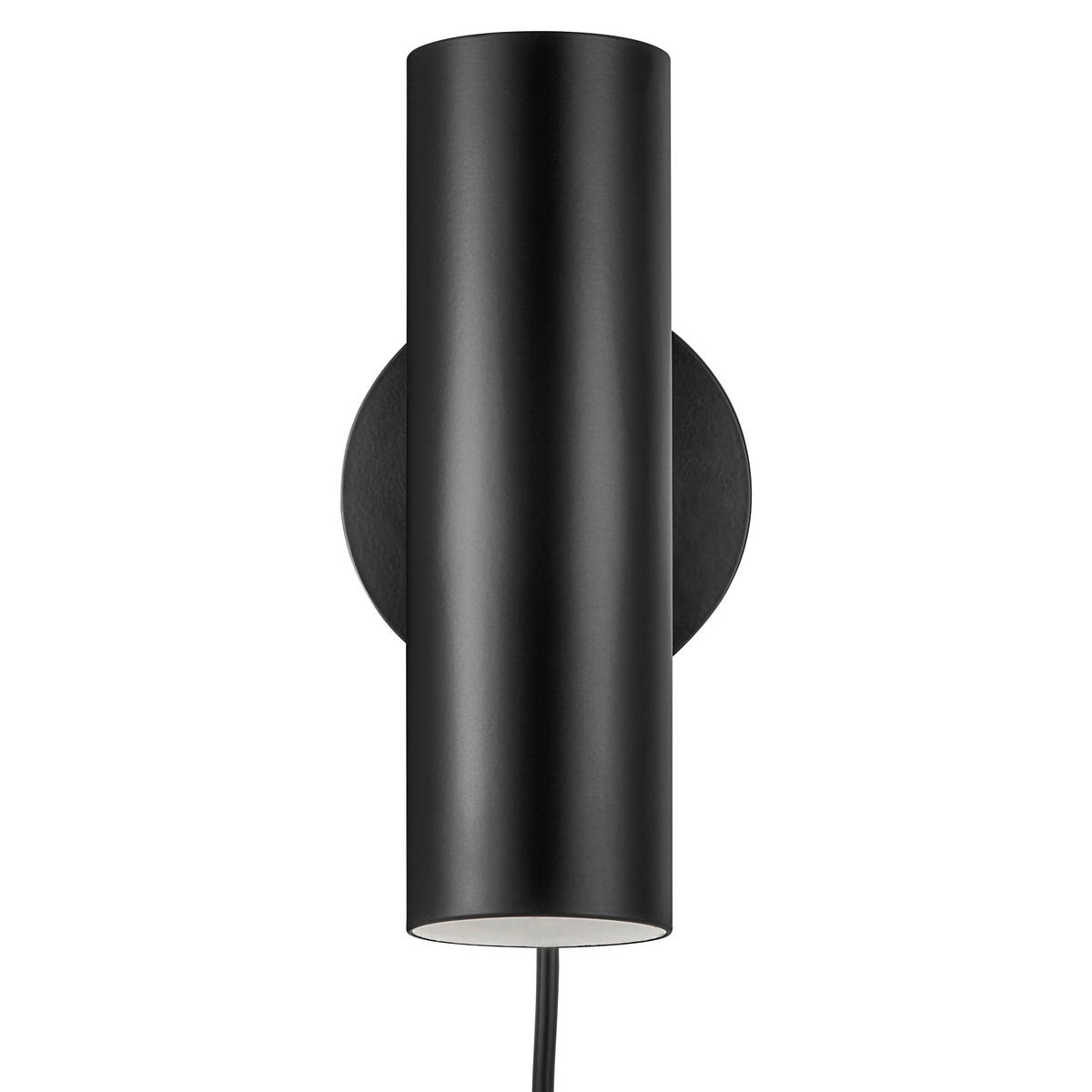 WANDLEUCHTE Mib 6/20 cm   - Schwarz, Design, Metall (6/20cm) - Nordlux