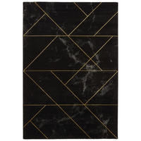 VÄVD MATTA 120/170 cm Marble  - grå/svart, Design, textil (120/170cm) - Novel