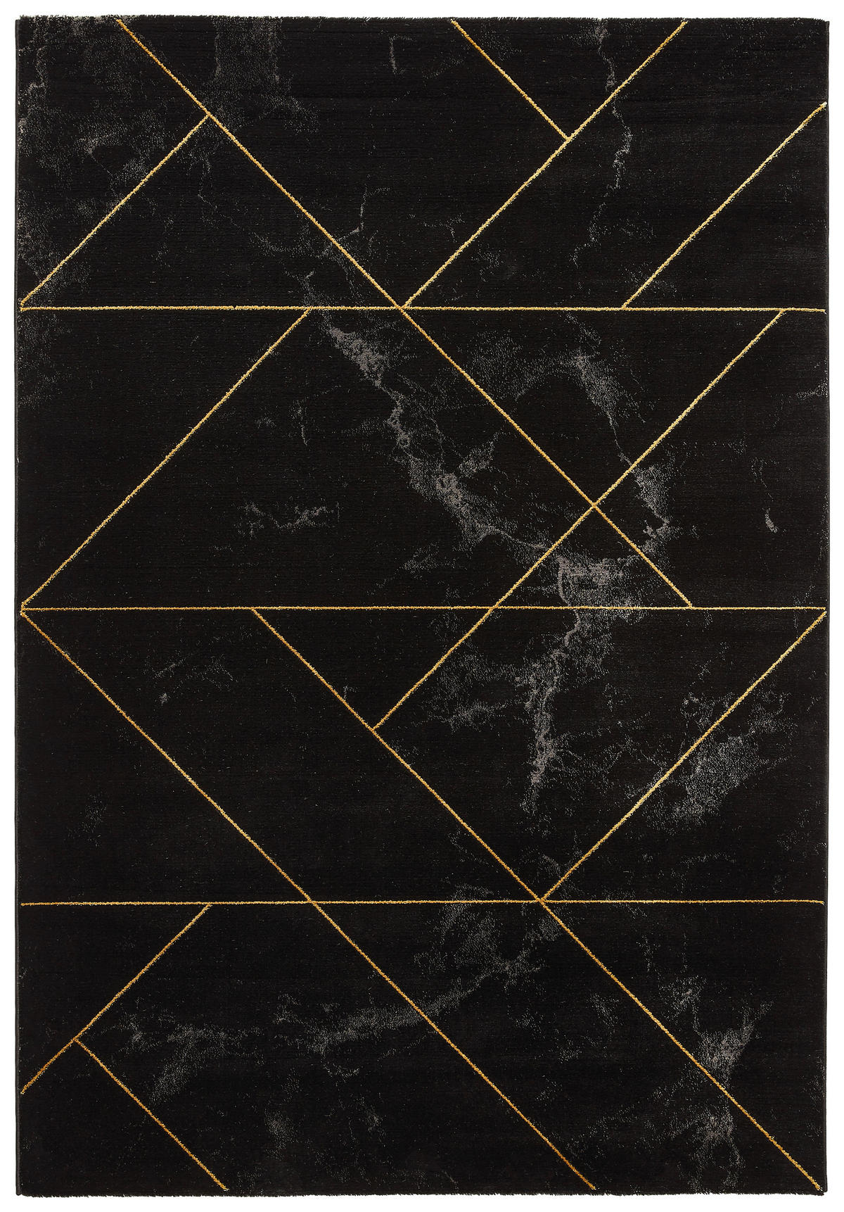 VÄVD MATTA 120/170 cm Marble  - grå/svart, Design, textil (120/170cm) - Novel
