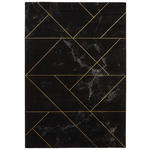 WEBTEPPICH 80/150 cm Marble  - Goldfarben/Schwarz, Design, Textil (80/150cm) - Novel