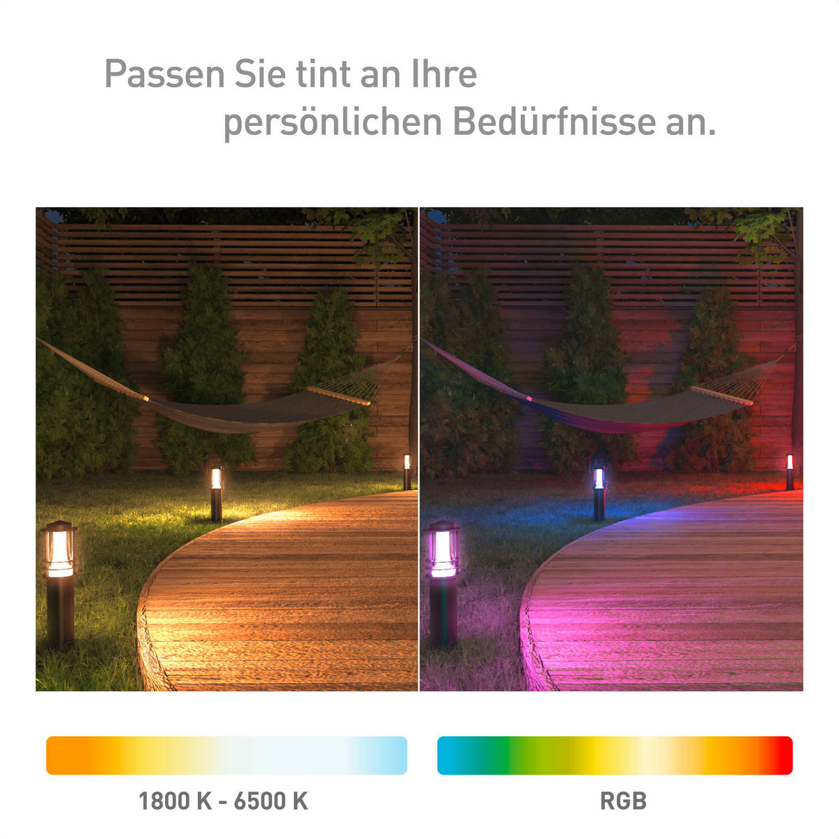 LED Gartenleuchten 3 Stk. TINT   - Schwarz, Basics, Kunststoff (6,5/35/6cm) - Tint