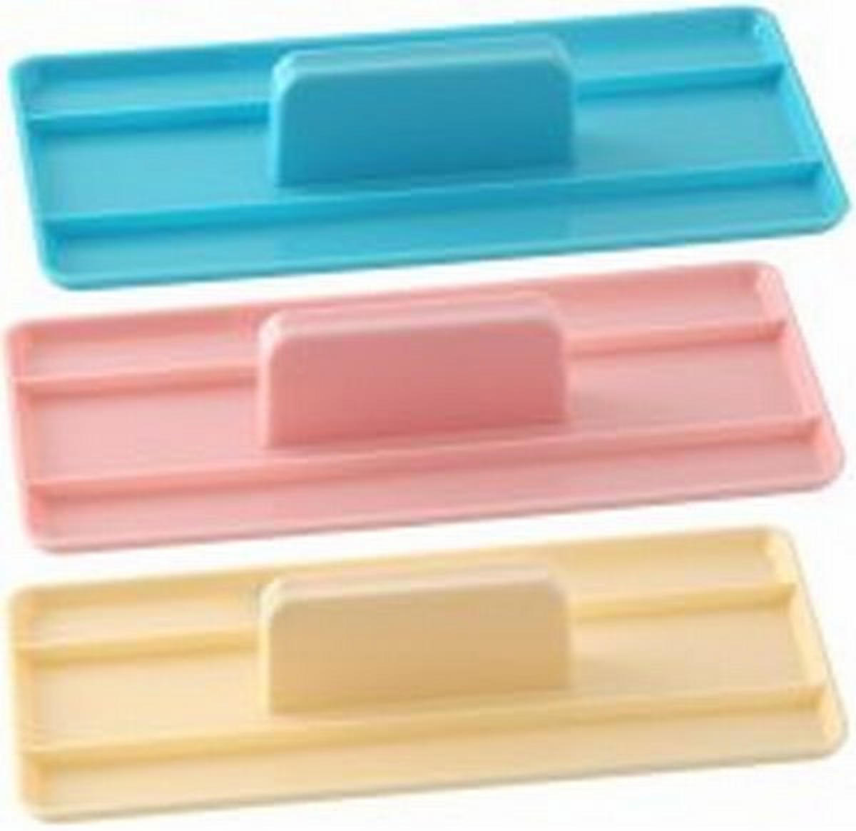 LOPATICA ZA GLAJENJE FONDANA - svetlo modra/krem barve, umetna masa (8/16cm) - Fackelmann