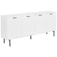 SIDEBOARD  in 180/80/40 cm  - Schwarz/Weiß, Design, Holzwerkstoff/Metall (180/80/40cm) - MID.YOU