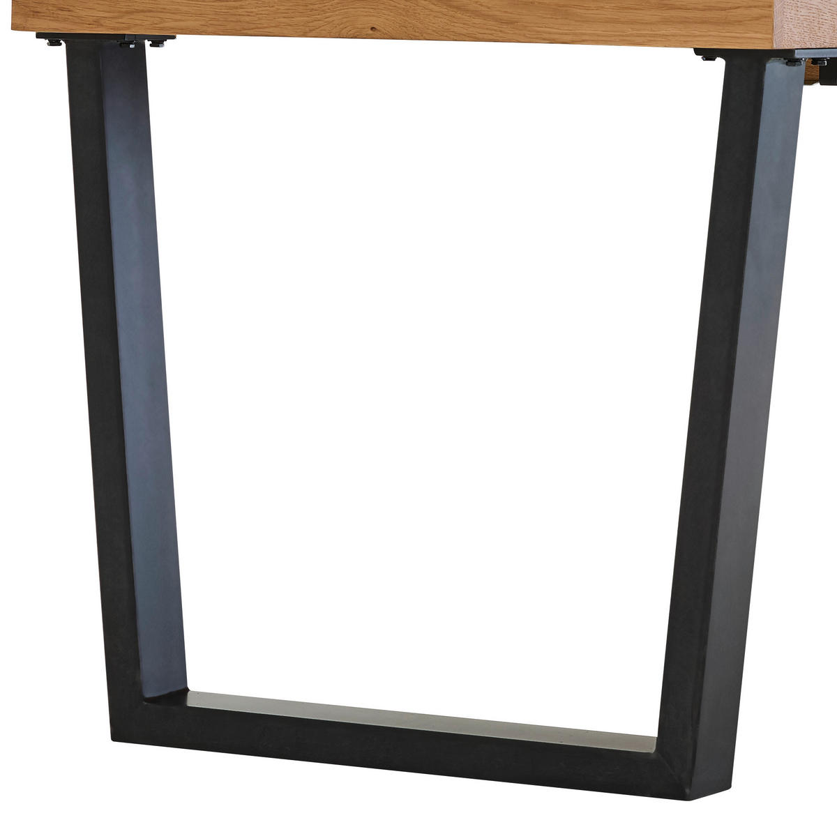 ESSTISCH Eiche Bianco rechteckig  ausziehbar  - Eiche Bianco/Schwarz, LIFESTYLE, Holz/Metall (190-240/95/75cm) - Linea Natura