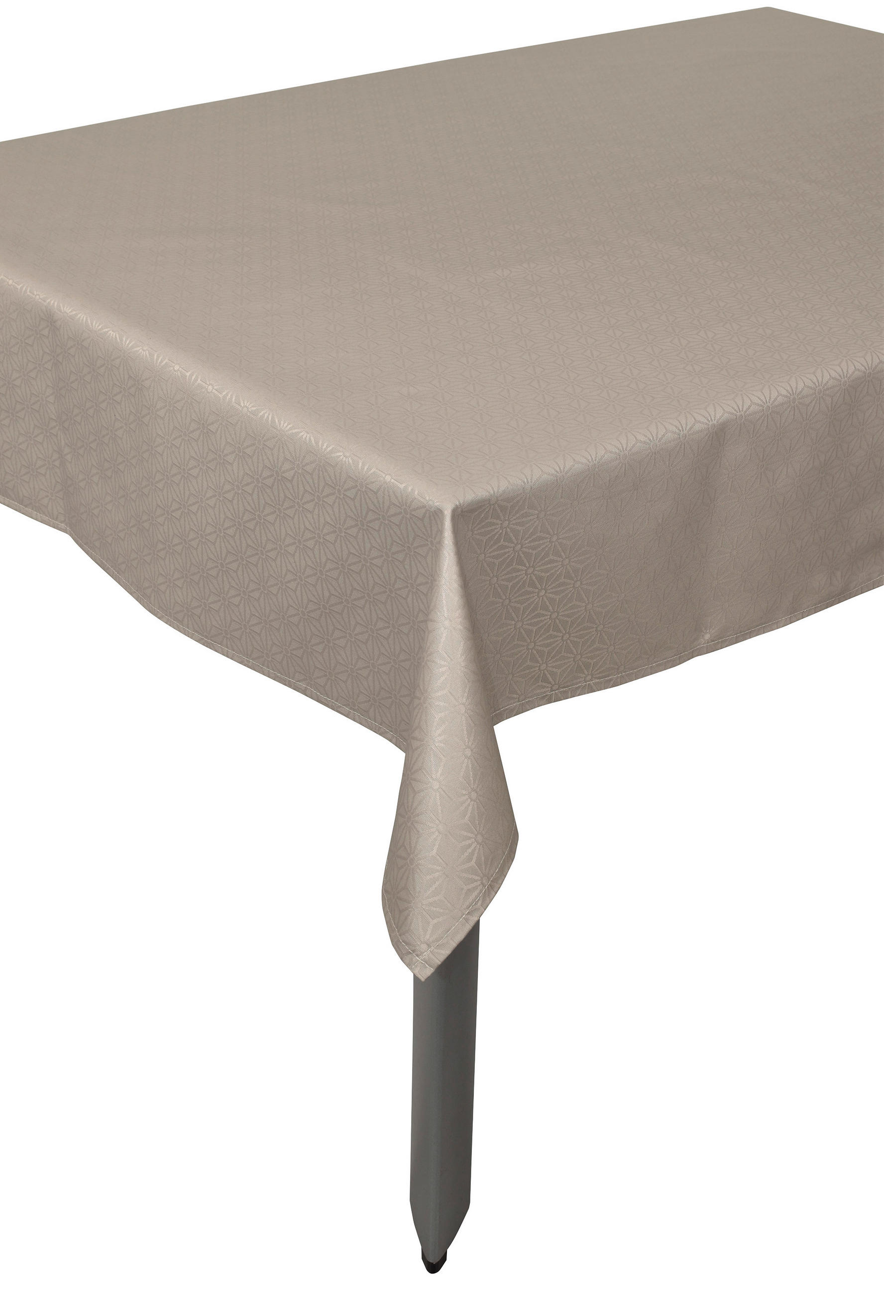 TISCHDECKE Textil beschichtet Taupe 140/340 cm  - Taupe, Basics, Textil (140/340cm)