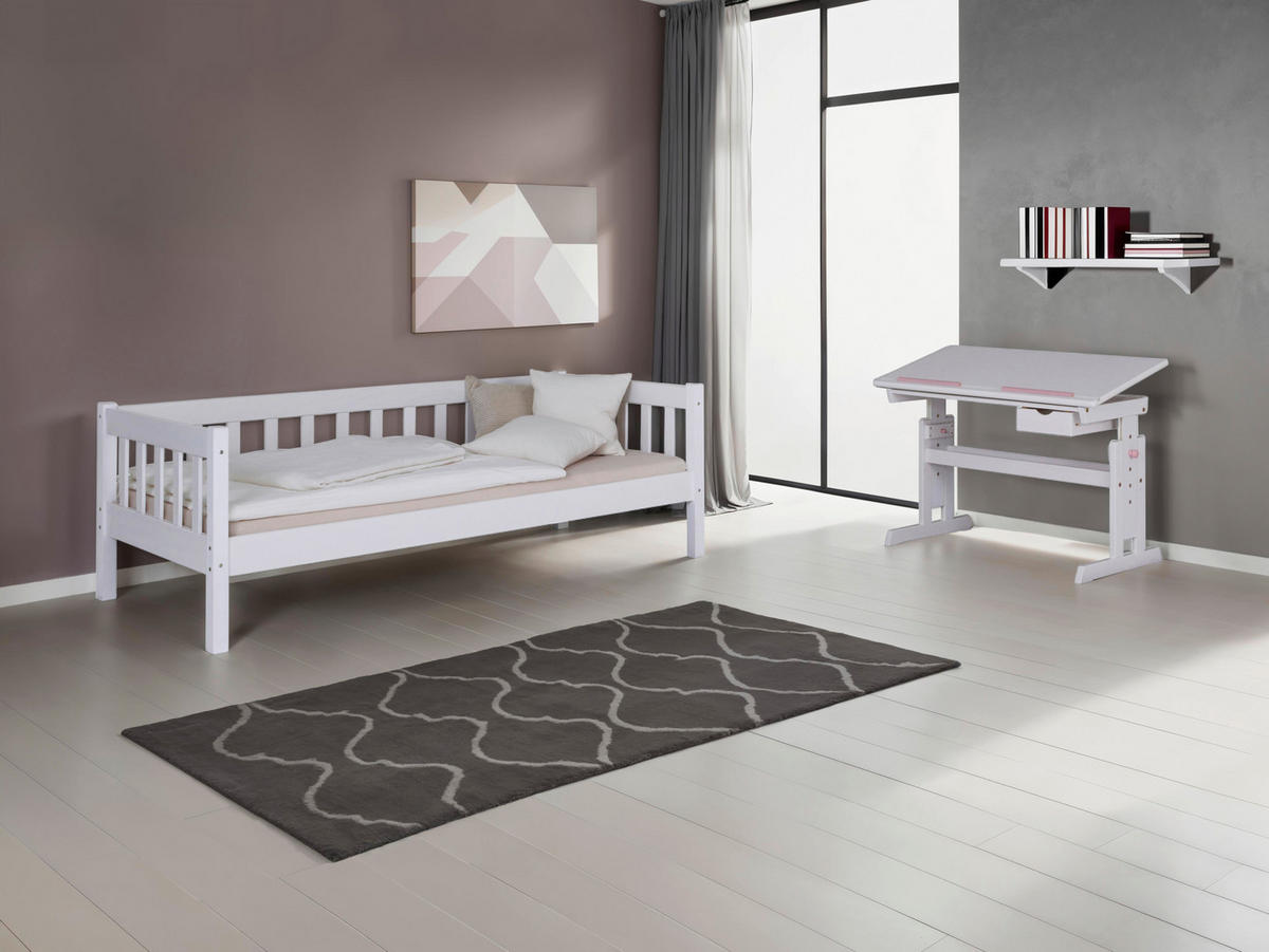 EINZELZIMMER Weiß  - Blau/Hellrosa, MODERN, Holz/Holzwerkstoff - MID.YOU