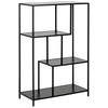 REGALELEMENT Schwarz, Eschefarben  - Eschefarben/Schwarz, Trend, Holzwerkstoff/Metall (77/114/35cm)