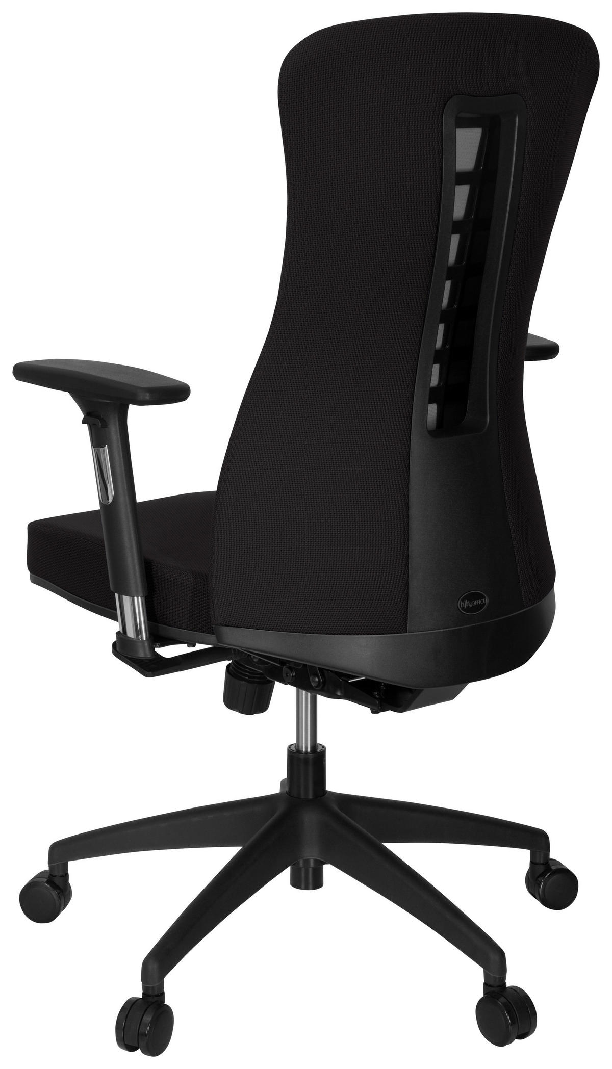 OTOČNÁ ŽIDLE, plochá tkanina, černá - černá, Moderní, textil/plast (69/115/52cm) - MID.YOU